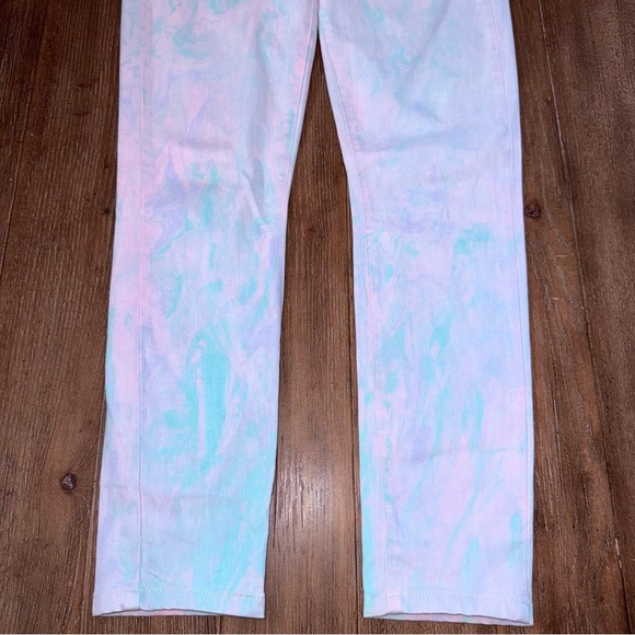 Paige Verdugo Ultra Skinny Jeans Pink Blue Swirl low rise - Picture 7 of 10